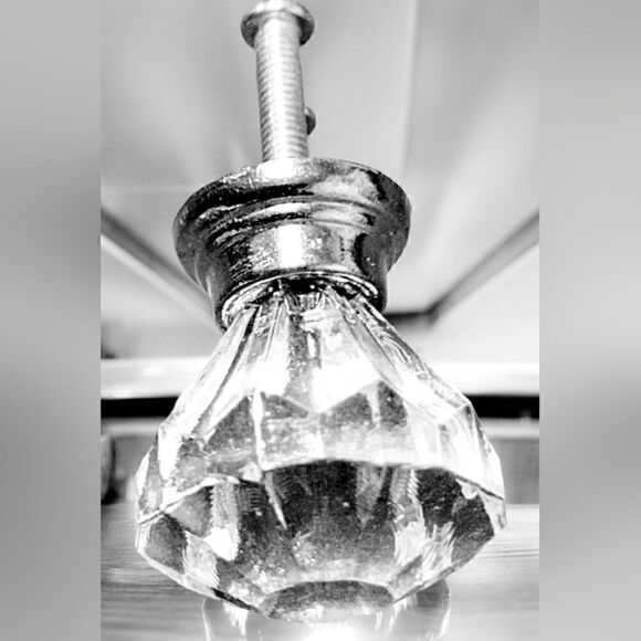 Cabinet / Dresser KNOBS Chrystal STYLE SPARKLE! SILVER-TONE - Picture 8 of 8